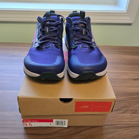 Altra Lone Peak 7, Women's 9.5, Dark Purple - Picture 2 of 14